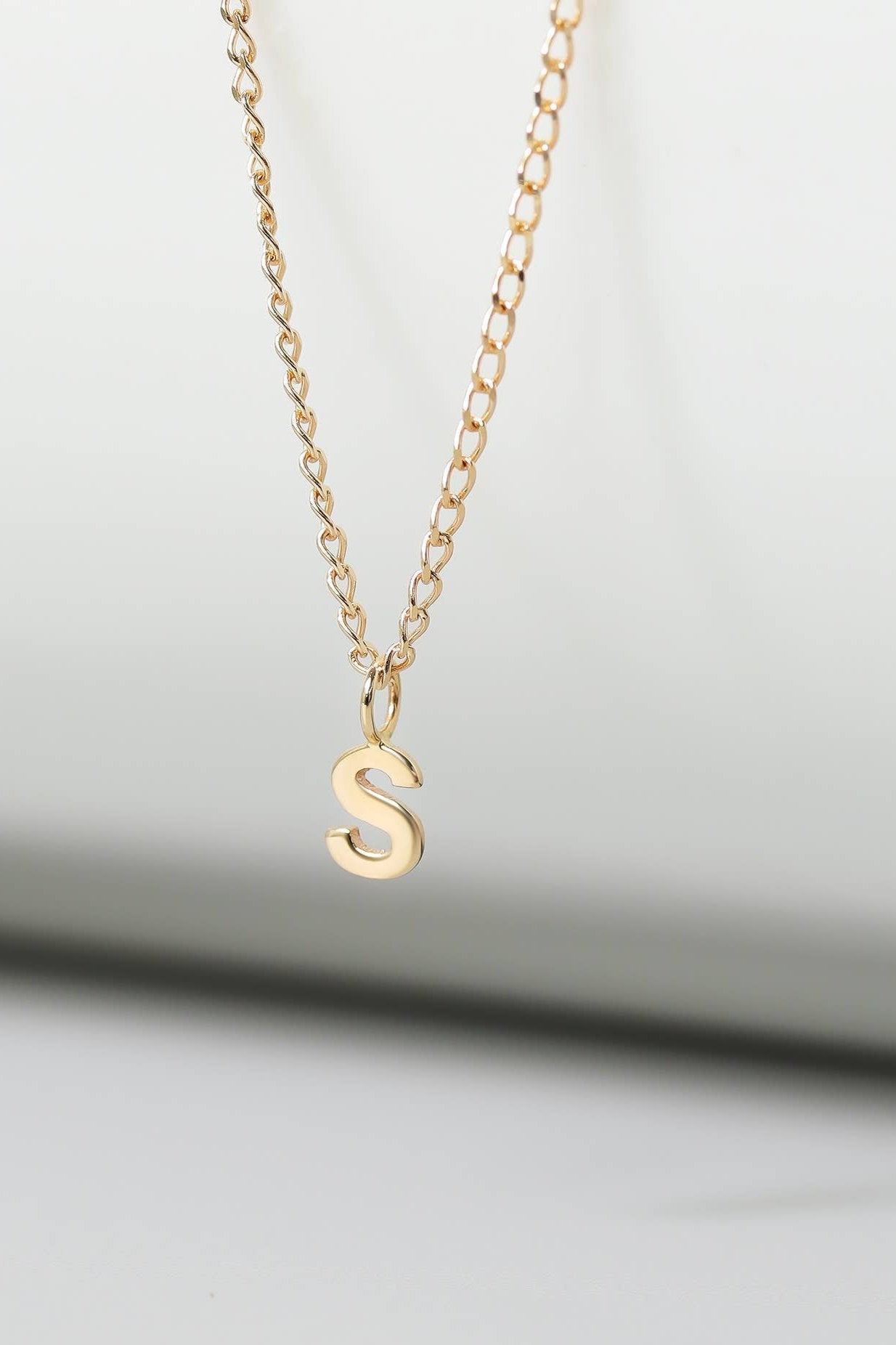 Permanent Jewelry 14K Solid Gold Initial Charms: W