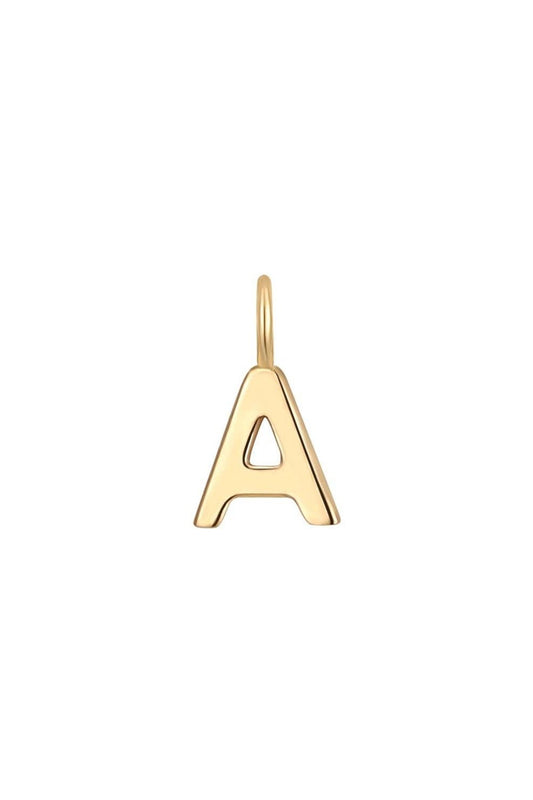 Permanent Jewelry 14K Solid Gold Initial Charms: A