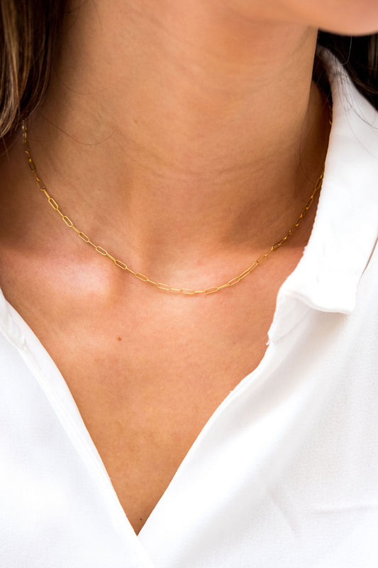 Dainty Long Link Chain Necklace