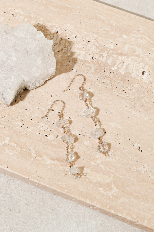 Herkimer Diamond Drops Earrings