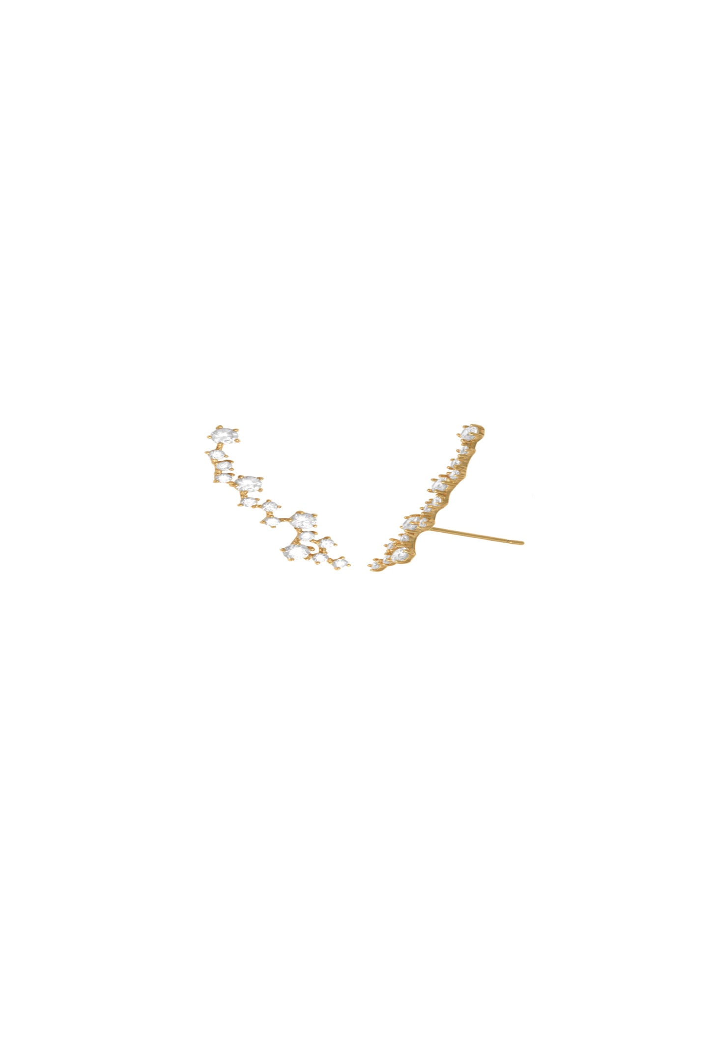 Galaxy of Stars Stud Earrings - 9K Gold