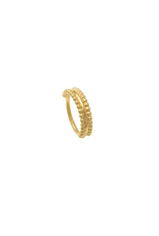 Milgrain Ear Cuff - Bold 9K Gold