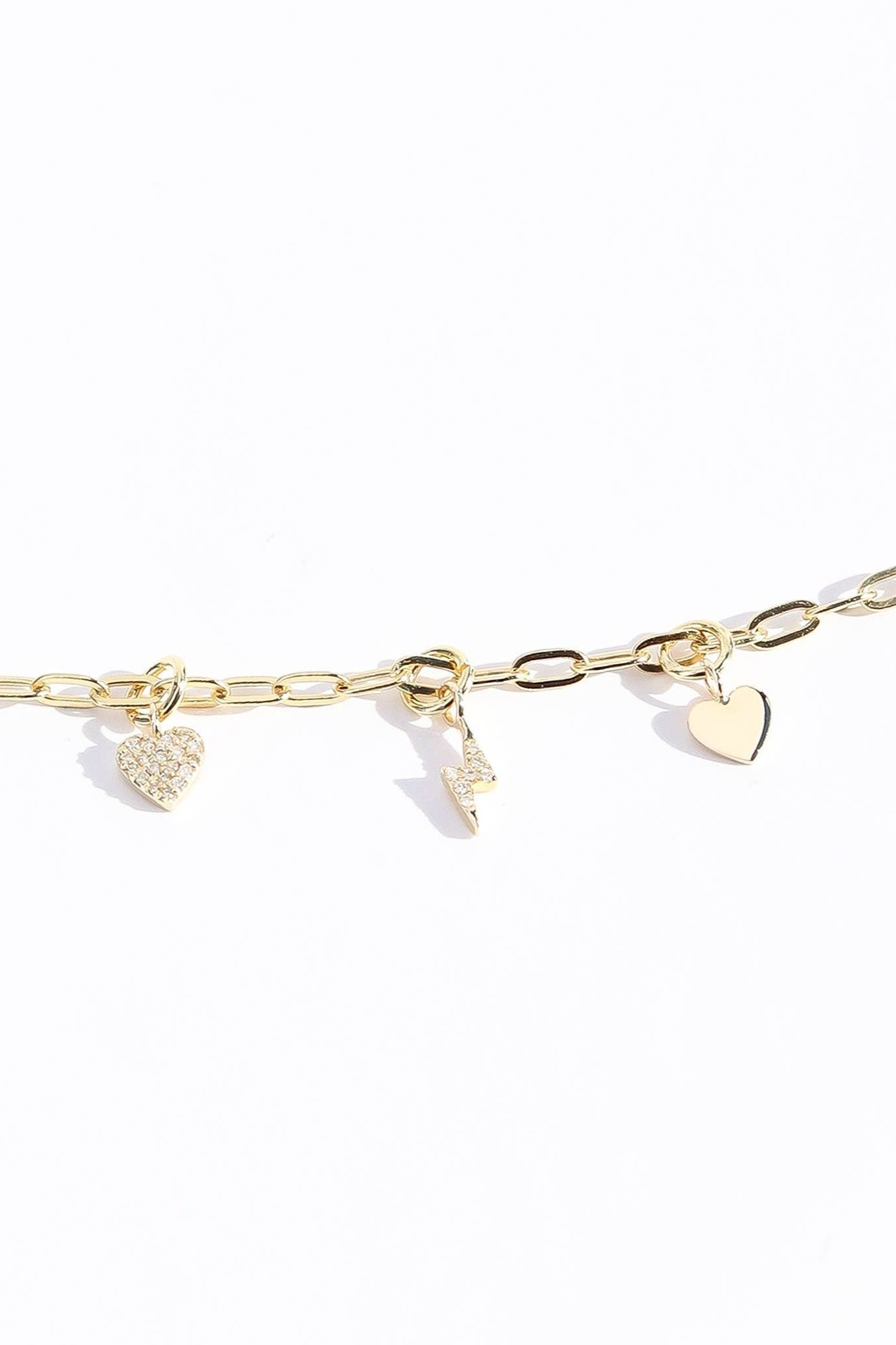 14K Solid Gold Heart Charm for Permanent Jewelry