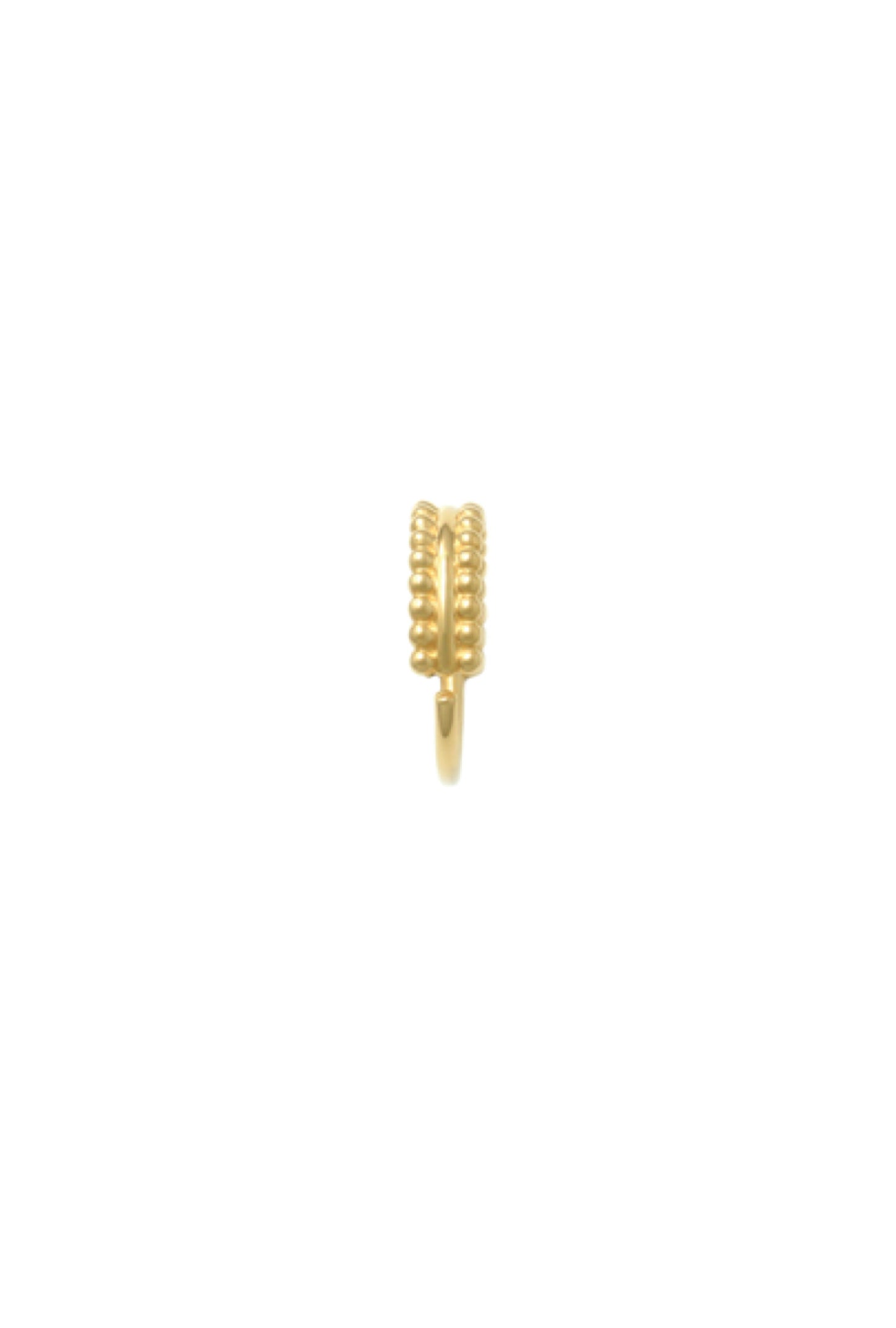 Milgrain Ear Cuff - Bold 9K Gold