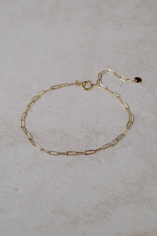 Fine Long Link Chain Link Bracelet