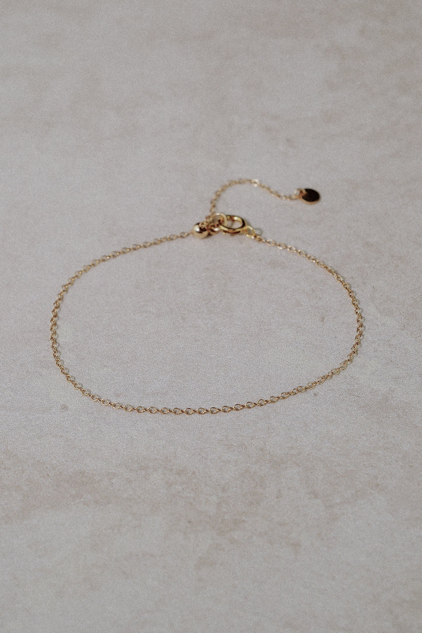 Whisper Thin Gold Chain Bracelet