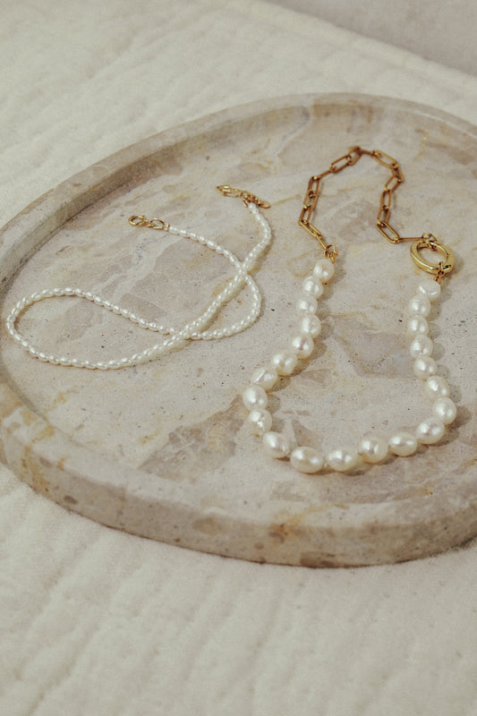 Mini Rice Pearl Necklace