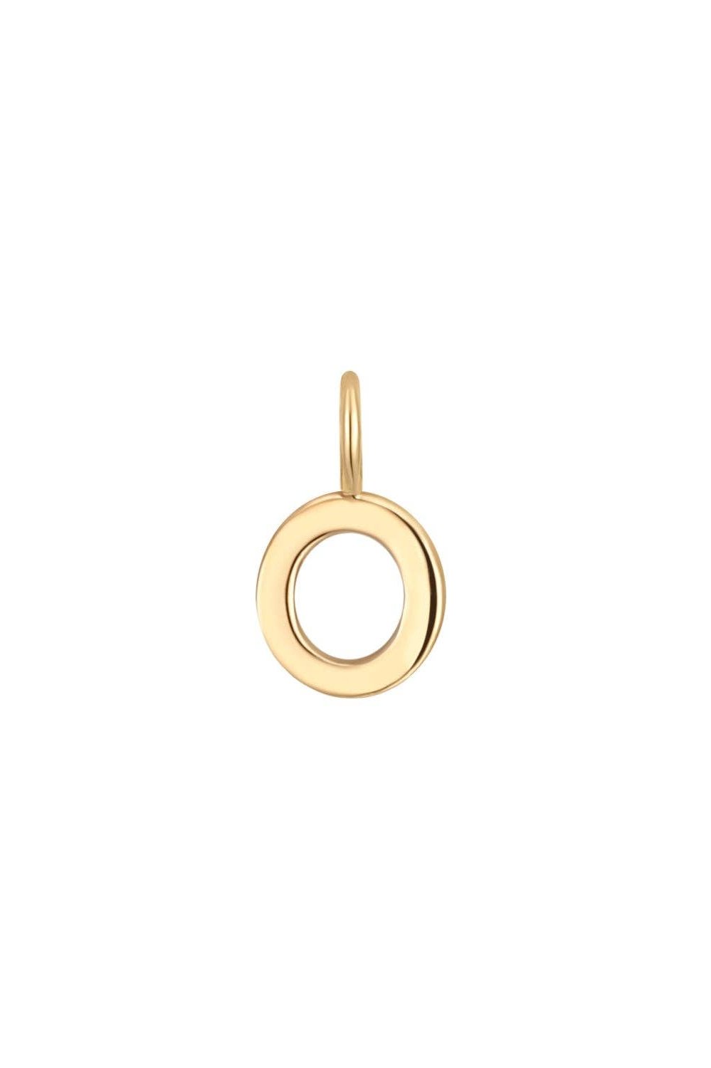 Permanent Jewelry 14K Solid Gold Initial Charms: O